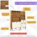 Armário de Cozinha Compacta 175cm com 8 Portas e 2 Gavetas Multimóveis CR20287 Nature/Champanhe