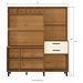 Armário de Cozinha Compacta 175cm com 8 Portas e 2 Gavetas Multimóveis CR20287 Nature/Champanhe