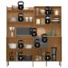 Armário de Cozinha Compacta 178cm Multimóveis CR20470 Amêndola/Grafito Prime TX