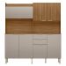 Armário de Cozinha Compacta 178cm Multimóveis CR20470 Amêndola/Nude Prime TX