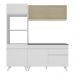Armário de Cozinha Compacta 182cm Veneza Multimóveis V3695 Branco