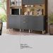 Armário de Cozinha Compacta 198cm Multimóveis CR20468 Amêndola/Grafito Prime TX