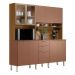 Armário de Cozinha Compacta 198cm Multimóveis CR20468 Amêndola/Marsala Prime TX