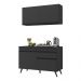 Armário de Cozinha Compacta 2 peças MP3687.895 Veneza Preto