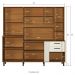 Armário de Cozinha Compacta 210cm com 10 Portas e 2 Gavetas Multimóveis CR20288 Nature/Champanhe