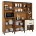 Armário de Cozinha Compacta 210cm com 10 Portas e 2 Gavetas Multimóveis CR20288 Nature/Champanhe