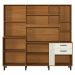 Armário de Cozinha Compacta 210cm com 10 Portas e 2 Gavetas Multimóveis CR20288 Nature/Champanhe