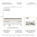 Armário de Cozinha Compacta 220cm Veneza Multimóveis V2074 Branco/Dourado