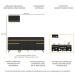 Armário de Cozinha Compacta 220cm Veneza Multimóveis V2074 Preto/Dourado