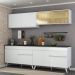 Armário de Cozinha Compacta 240cm Veneza Multimóveis V3696 Branco