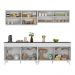 Armário de Cozinha Compacta 240cm Veneza Multimóveis V3696 Branco