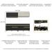 Armário de Cozinha Compacta 240cm Veneza Multimóveis V3696 Preto/Dourado