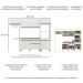 Armário de Cozinha Compacta 252cm Veneza Multimóveis V3690 Branco/Dourado