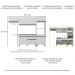 Armário de Cozinha Compacta 252cm Veneza Multimóveis V3690 Branco/Preto