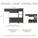 Armário de Cozinha Compacta 252cm Veneza Multimóveis V3690 Preto