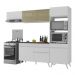 Armário de Cozinha Compacta 252cm Veneza Multimóveis V3691 Branco