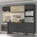 Armário de Cozinha Compacta 252cm Veneza Multimóveis V3691 Preto