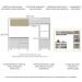 Armário de Cozinha Compacta 252cm Veneza Multimóveis V3692 Branco