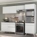 Armário de Cozinha Compacta 252cm Veneza Multimóveis V3693 Branco