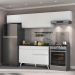 Armário de Cozinha Compacta 260cm Veneza Multimóveis V3697 Branco