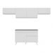 Armário de Cozinha Compacta 260cm Veneza Multimóveis V3697 Branco