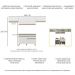 Armário de Cozinha Compacta 260cm Veneza Multimóveis V3697 Branco/Dourado