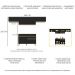 Armário de Cozinha Compacta 260cm Veneza Multimóveis V3697 Preto/Dourado