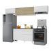 Armário de Cozinha Compacta 260cm Veneza Multimóveis V3698 Branco