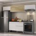 Armário de Cozinha Compacta 260cm Veneza Multimóveis V3698 Branco