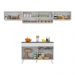 Armário de Cozinha Compacta 260cm Veneza Multimóveis V3698 Branco