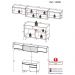 Armário de Cozinha Compacta 260cm Veneza Multimóveis V3698 Branco/Dourado