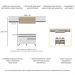 Armário de Cozinha Compacta 260cm Veneza Multimóveis V3698 Branco/Preto