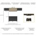 Armário de Cozinha Compacta 260cm Veneza Multimóveis V3698 Preto