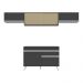 Armário de Cozinha Compacta 260cm Veneza Multimóveis V3698 Preto/Branco