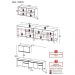 Armário de Cozinha Compacta 270cm Veneza Multimóveis V2076 Branco/Dourado