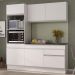 Armário de Cozinha Compacta 3 peças com Rodapé MP2177 Made Multimóveis Branco