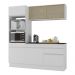 Armário de Cozinha Compacta 3 peças com Rodapé MP2178 Made Multimóveis Branco