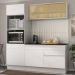 Armário de Cozinha Compacta 3 peças com Rodapé MP2178 Made Multimóveis Branco
