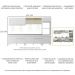 Armário de Cozinha Compacta 302cm com Leds Veneza Up Multimóveis V2014 Branco