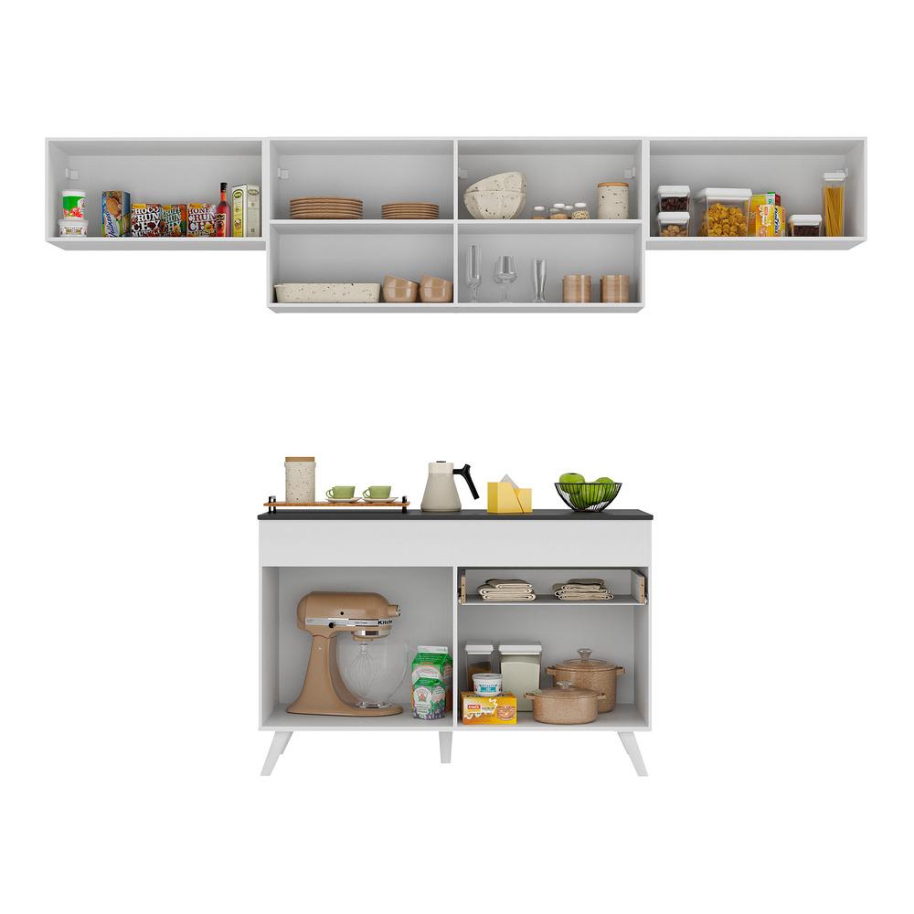 Armário de Cozinha Compacta 4 peças MP3697.891 Veneza Branco