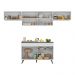 Armário de Cozinha Compacta 4 peças MP3697.964 Veneza Branco