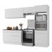 Armário de Cozinha Compacta 4 peças com Rodapé MP2193 Made Multimóveis Branco