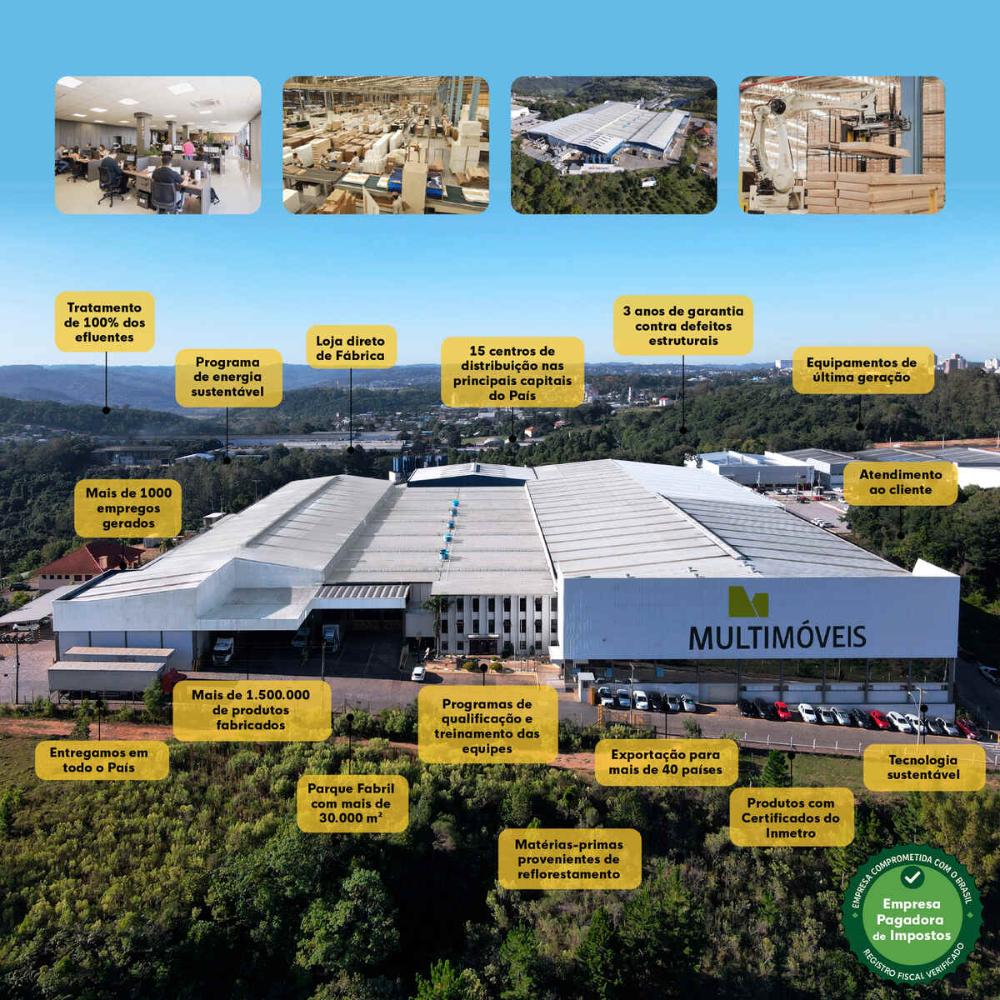 Armário de Cozinha Compacta MP2001 Sofia Multimóveis Branco