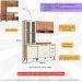 Armário de Cozinha Compacta Modulada 3 Peças com Balcão Havana Multimóveis CR20331 Rovere/Champanhe