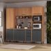 Armário de Cozinha Compacta Modulada 4 Peças Havana Multimóveis CR20329 Rovere/Grafite