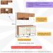 Armário de Cozinha Compacta Modulada 4 Peças com Balcão Havana Multimóveis CR20337 Rovere/Champanhe