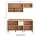 Armário de Cozinha Compacta Modulada 4 Peças com Balcão Havana Multimóveis CR20337 Rovere/Champanhe