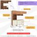 Armário de Cozinha Compacta Modulada 4 Peças com Gabinete Pia Havana Multimóveis CR20321 Rovere/Champanhe