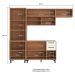 Armário de Cozinha Compacta Modulada 4 Peças com Gabinete Pia Havana Multimóveis CR20321 Rovere/Champanhe