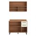 Armário de Cozinha Compacta Modulada com Balcão Havana Multimóveis CR20339 Rovere/Champanhe